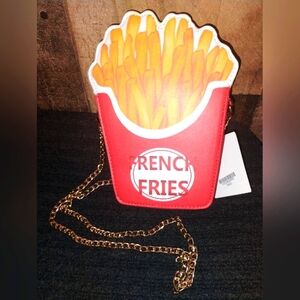 NWT French Fries Crossbody Chain Bag